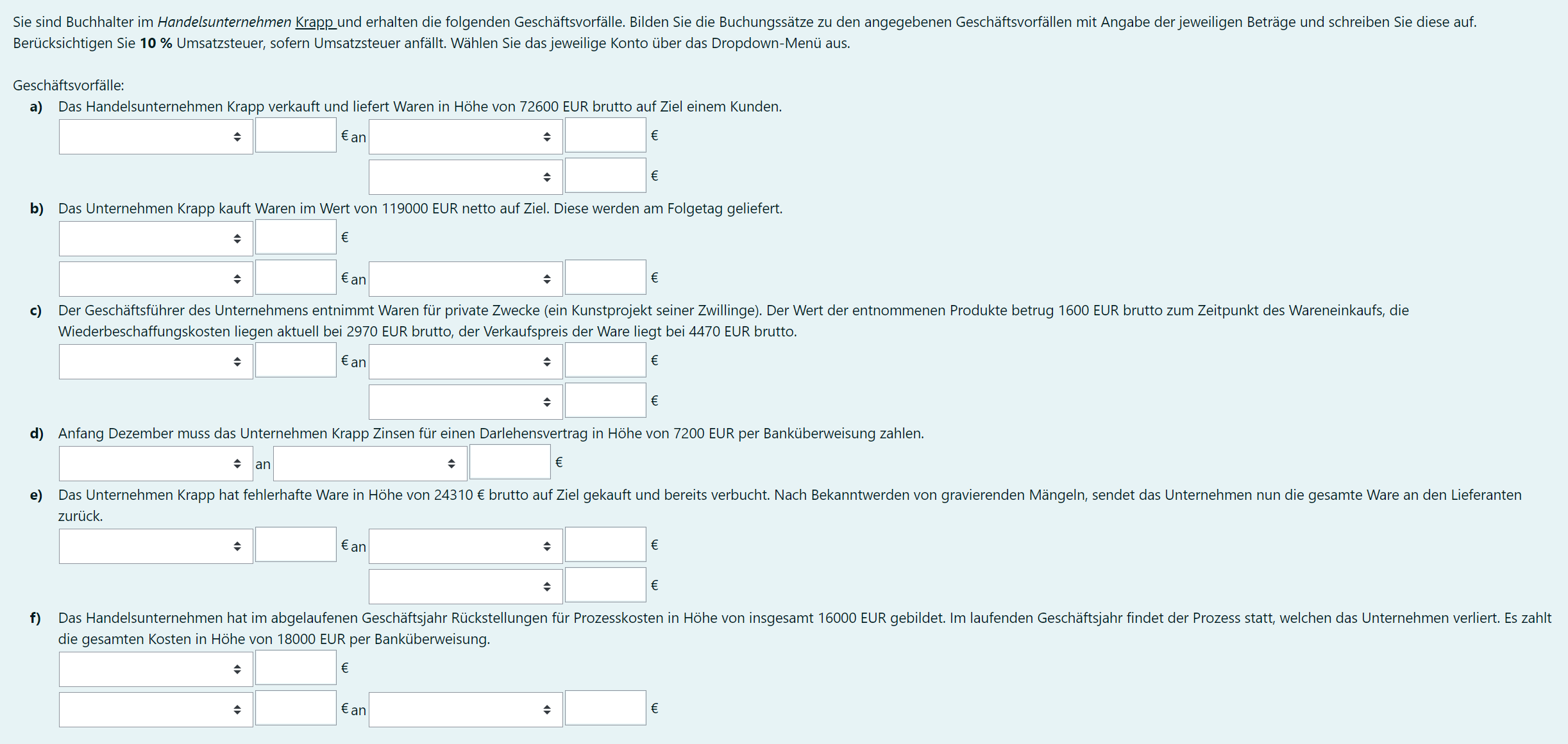 Beispiel Buchhaltung