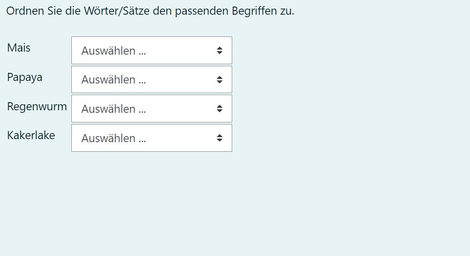 Beispiel Biologie