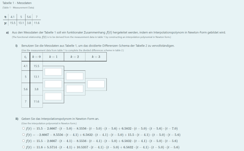Beispiel Numerik
